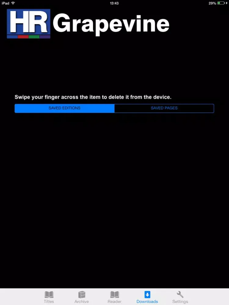 HR Grapevine iPad  স্ক্রিনশট
