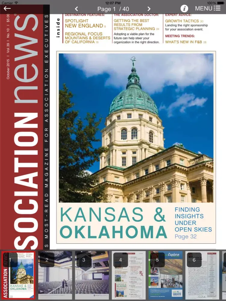 Zrzuty ekranu Association News iPad 