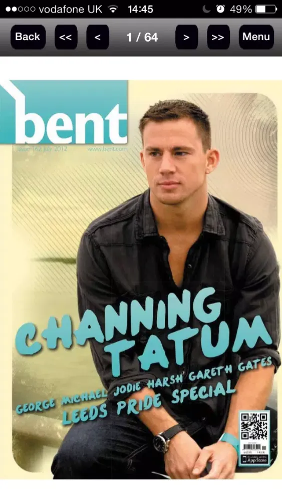 Capturas de tela do Bent Magazine