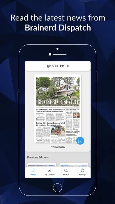 Capturas de pantalla de Brainerd Dispatch E-paper