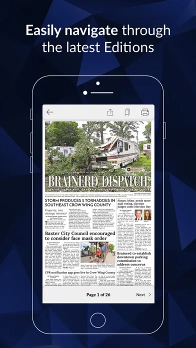 Capturas de pantalla de Brainerd Dispatch E-paper