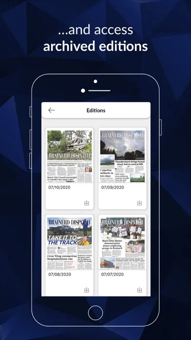 Capturas de pantalla de Brainerd Dispatch E-paper