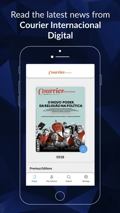 Courrier Internacional Digital Screenshots