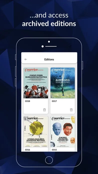 Courrier Internacional Digital Screenshots