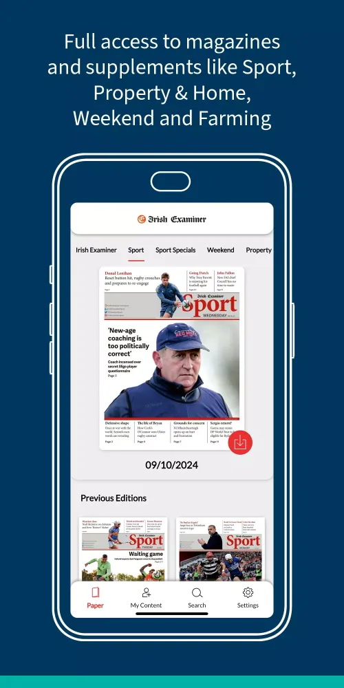 تصاویر Irish Examiner ePaper