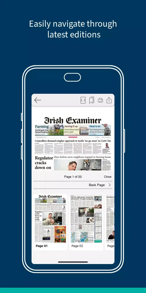تصاویر Irish Examiner ePaper