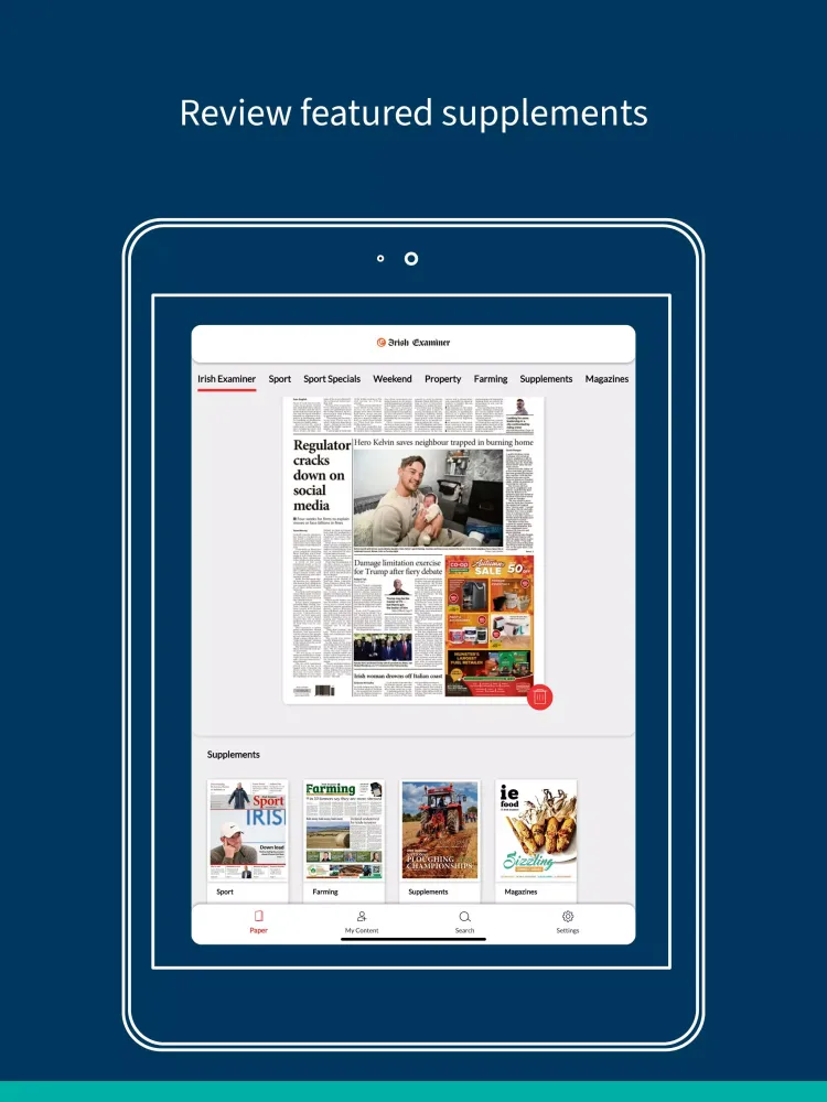 تصاویر Irish Examiner ePaper