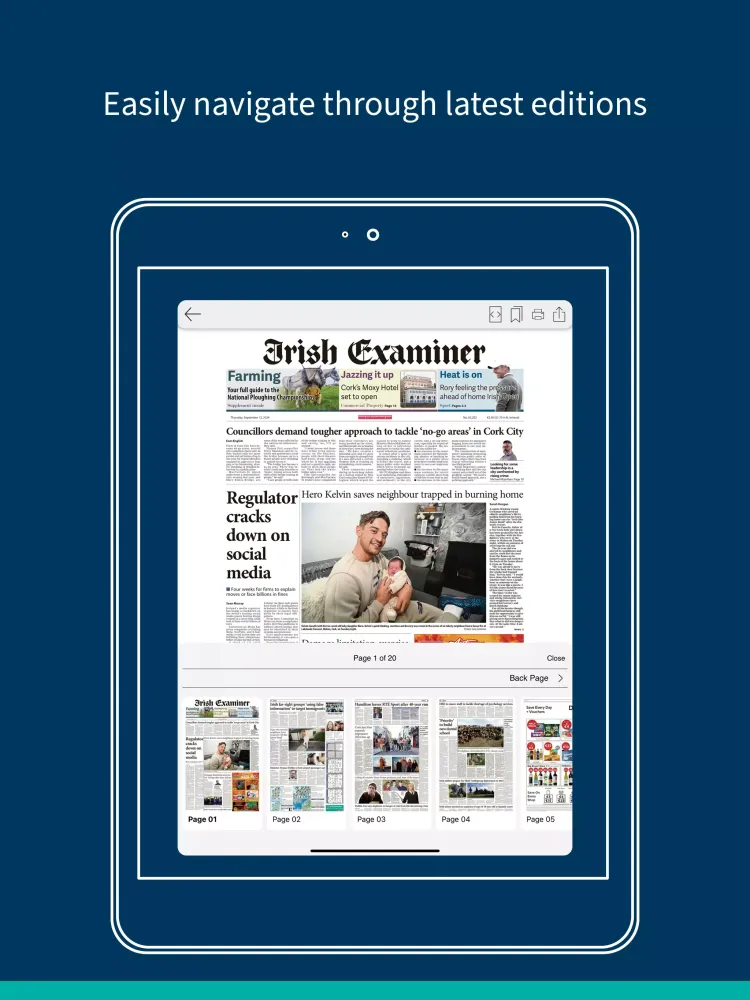 تصاویر Irish Examiner ePaper