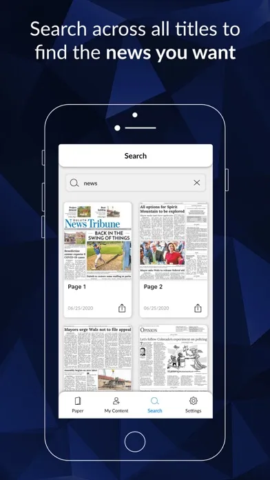 Duluth News Tribune E-paper سکرین شاٹس