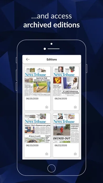 Duluth News Tribune E-paper سکرین شاٹس