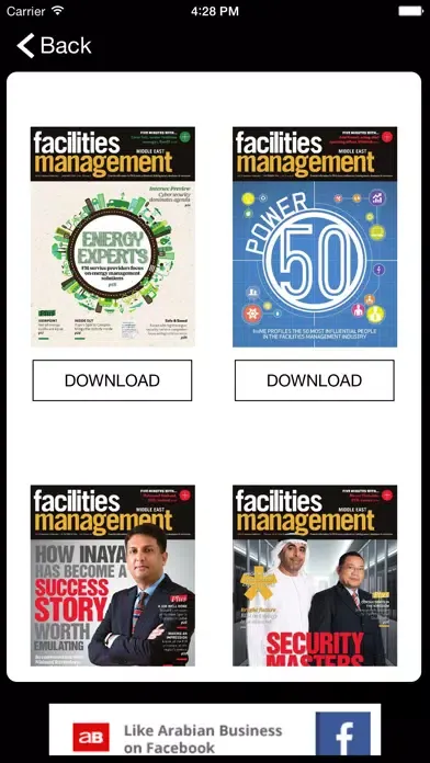 Facilities Management ME Ekran Görüntüleri