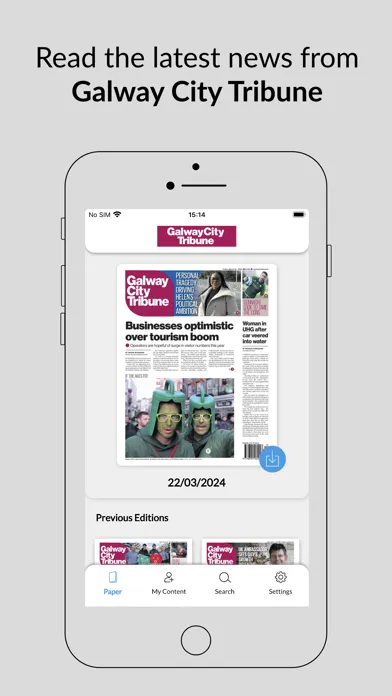 Capturas de pantalla de Galway City Tribune