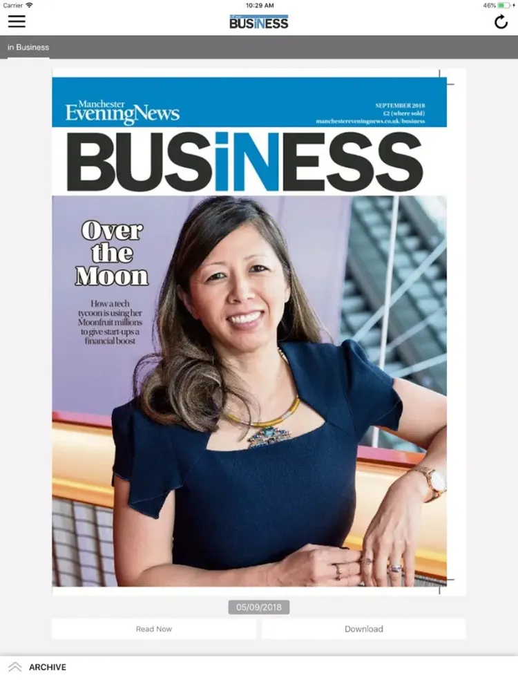 Скриншоты InBusiness E-edition iPad 