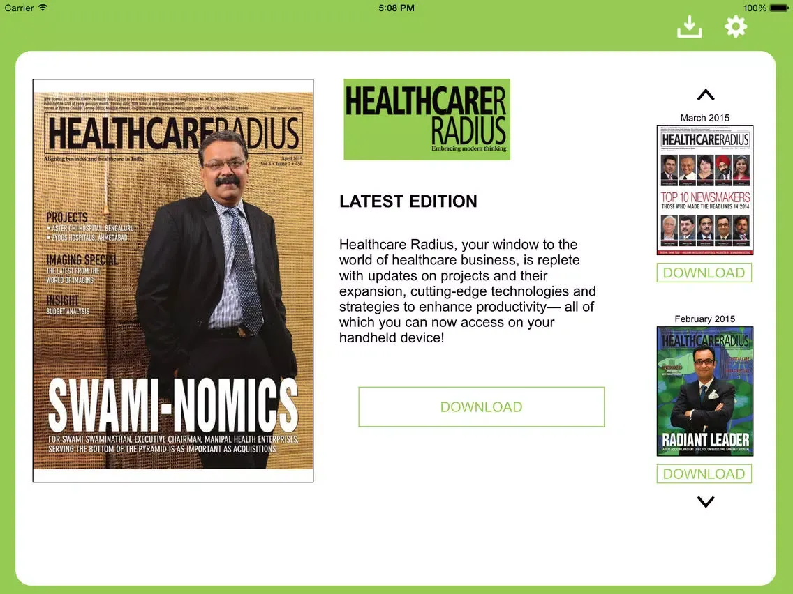 Healthcare Radius iPad  স্ক্রিনশট