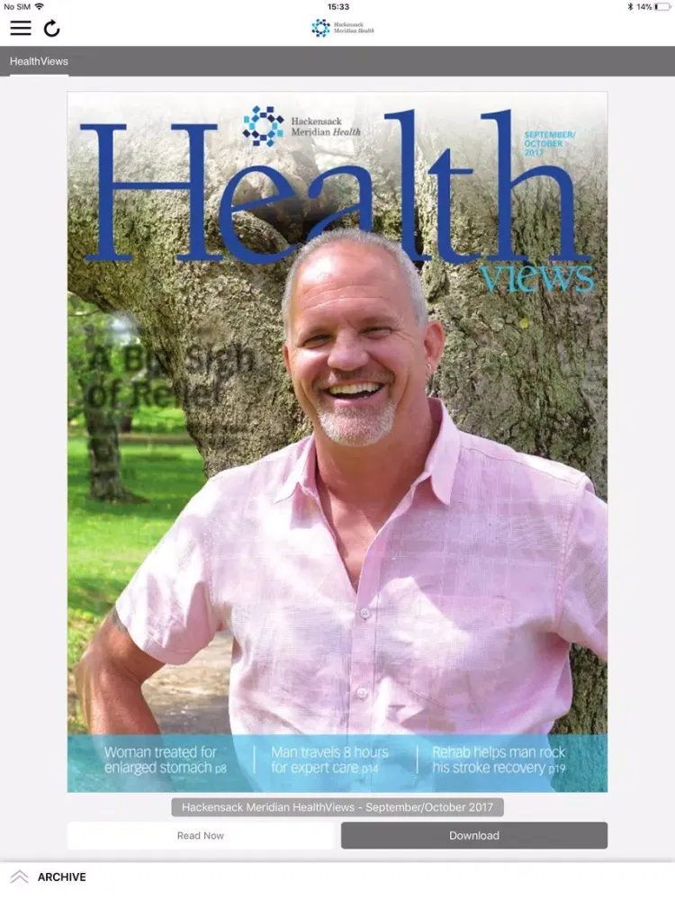Capturas de tela do HealthViews iPad 