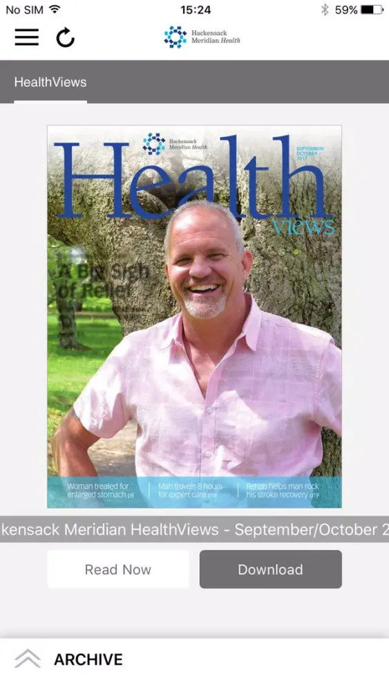 Capturas de tela do HealthViews