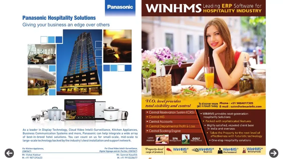 Tangkapan skrin Hotelier India