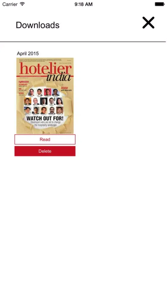 Tangkapan skrin Hotelier India