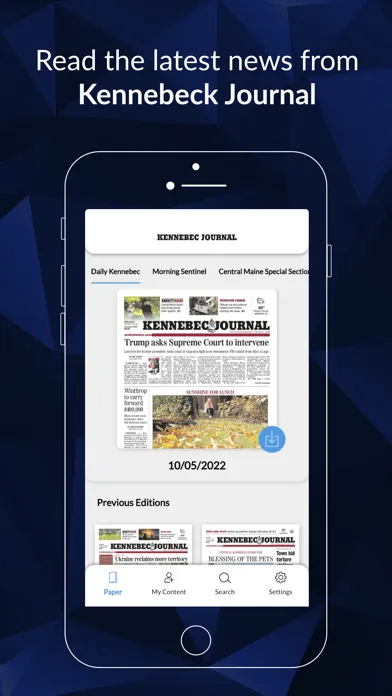 Zrzuty ekranu Kennebec Journal ePaper