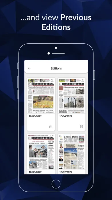 Zrzuty ekranu Kennebec Journal ePaper