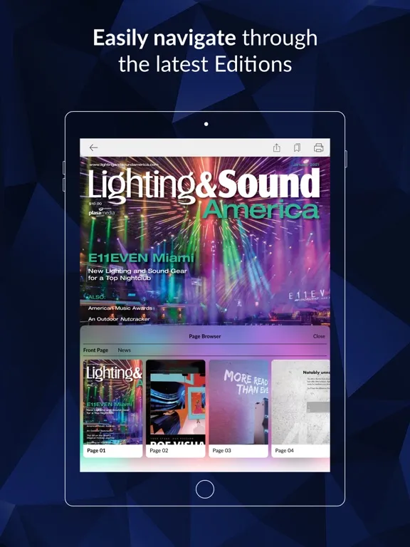 Lighting and Sound America iPad  Screenshots