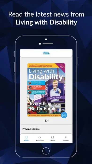 Tangkapan skrin Living With Disability