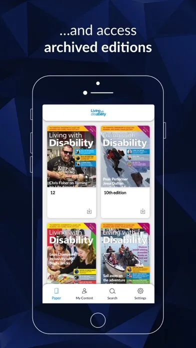 Tangkapan skrin Living With Disability