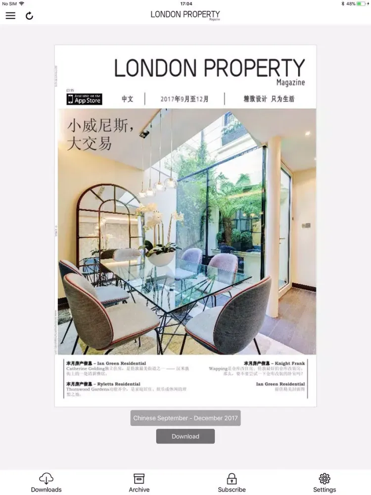 LDN Property Magazine Chinese iPad  Ekran Görüntüleri