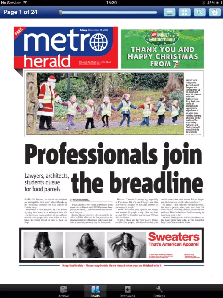 Metro Herald iPad 应用截图