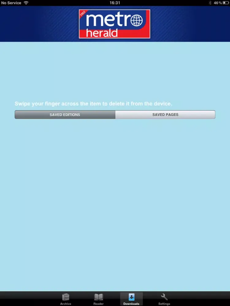 Metro Herald iPad 应用截图