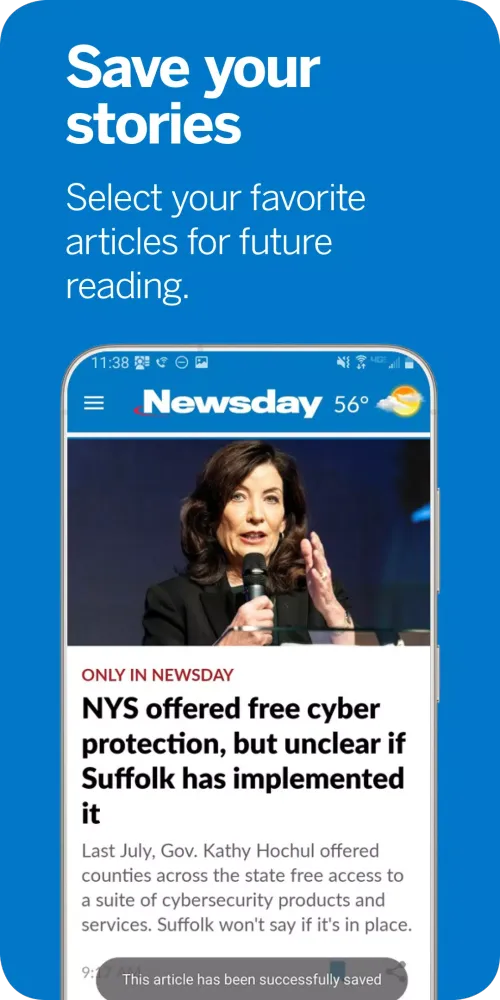 Screenshot di Newsday