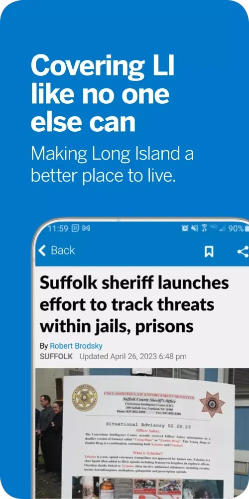 Screenshot di Newsday