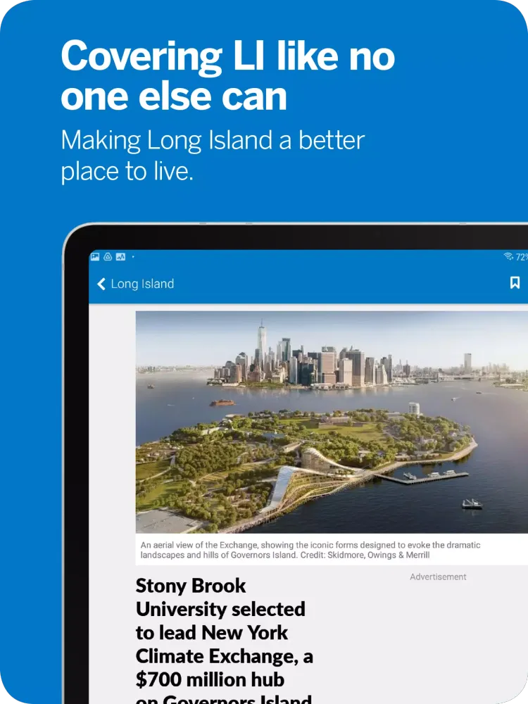 Screenshot di Newsday