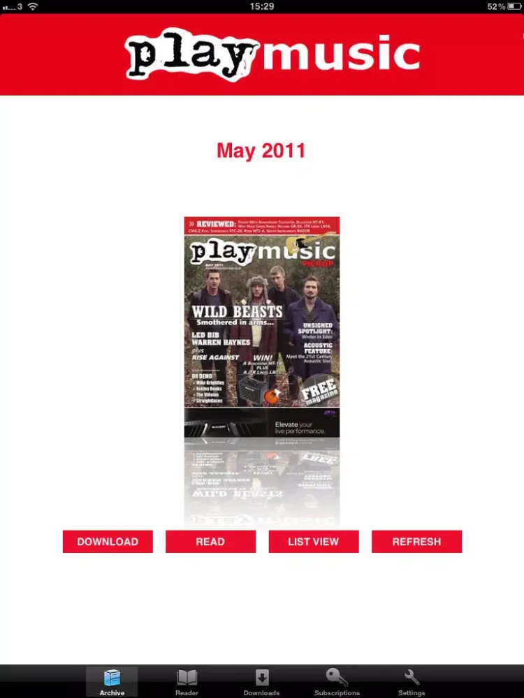 Playmusic Magazine iPad  Screenshots