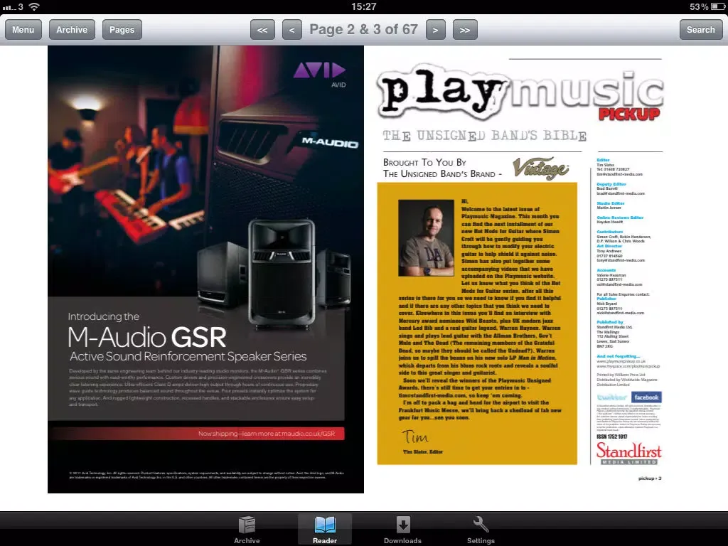 Playmusic Magazine iPad  Screenshots