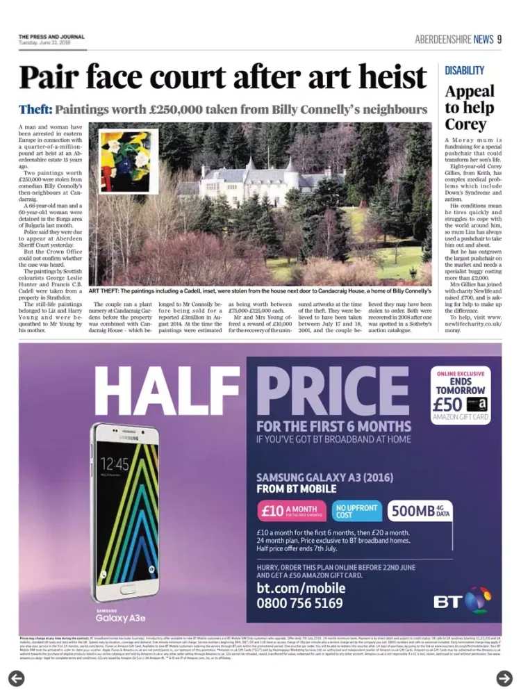 Zrzuty ekranu Press And Journal Aberdeenshire iPad 
