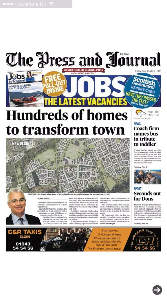 Captures d'écran de Press And Journal Moray
