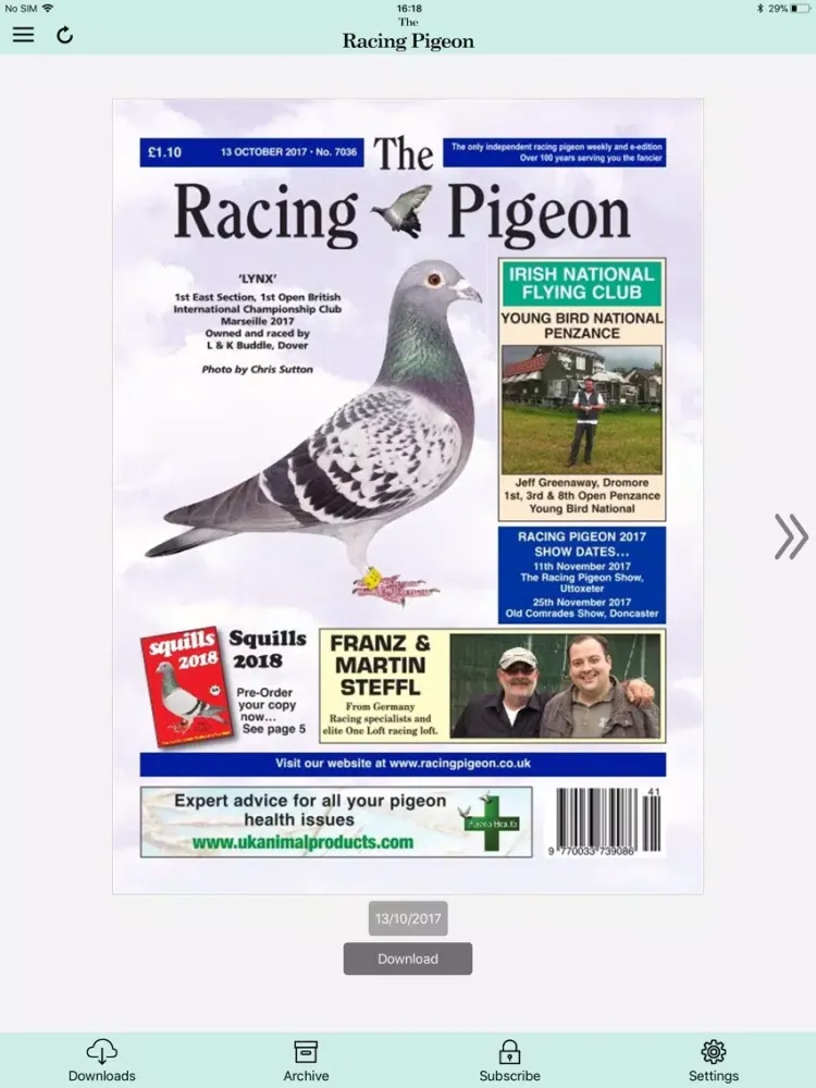 Captures d'écran de The Racing Pigeon iPad 