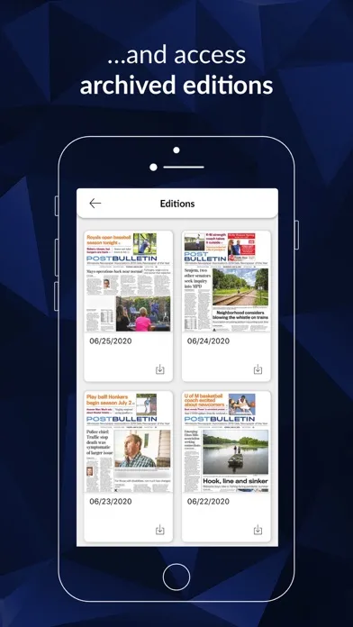 Captures d'écran de Post Bulletin E-paper