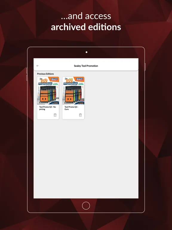 Sealey Group iPad  スクリーンショット