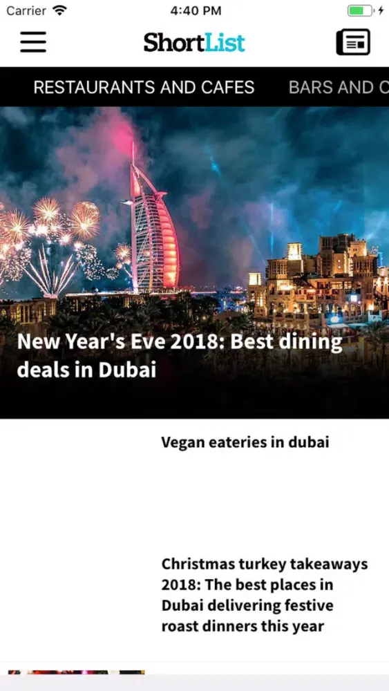 Shortlist Middle East 스크린샷