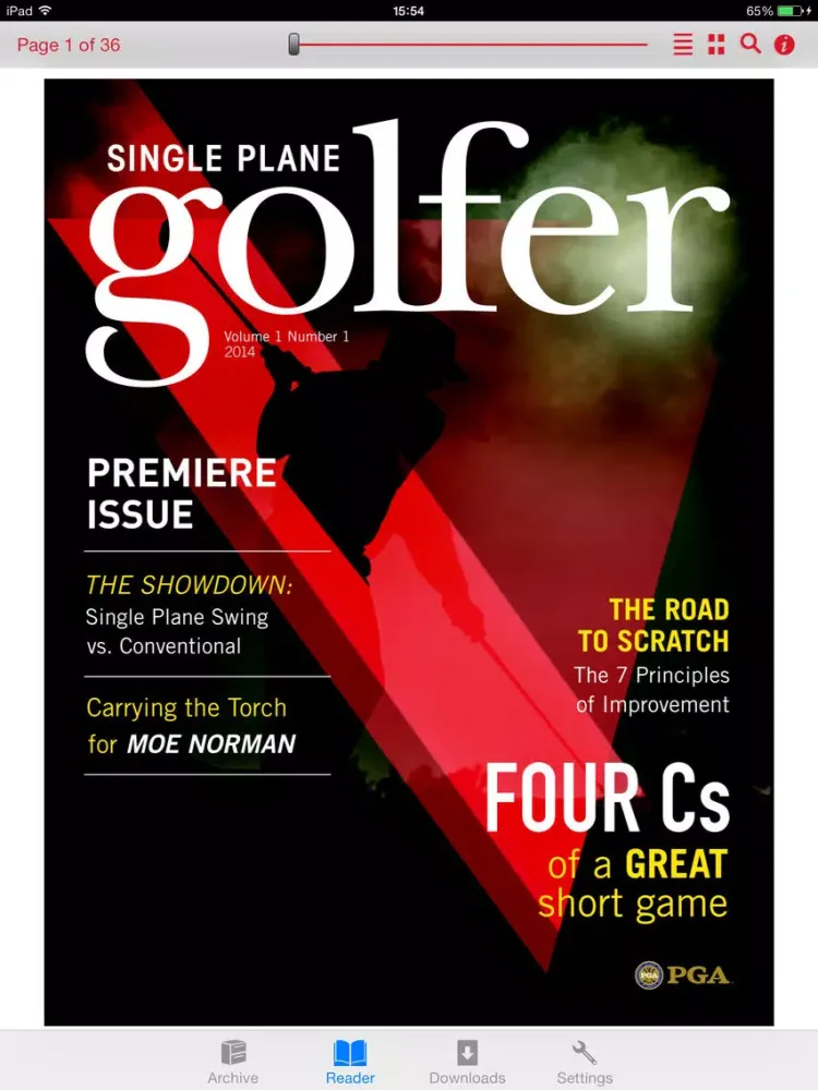 Single Plane Golfer iPad  स्क्रीनशॉट