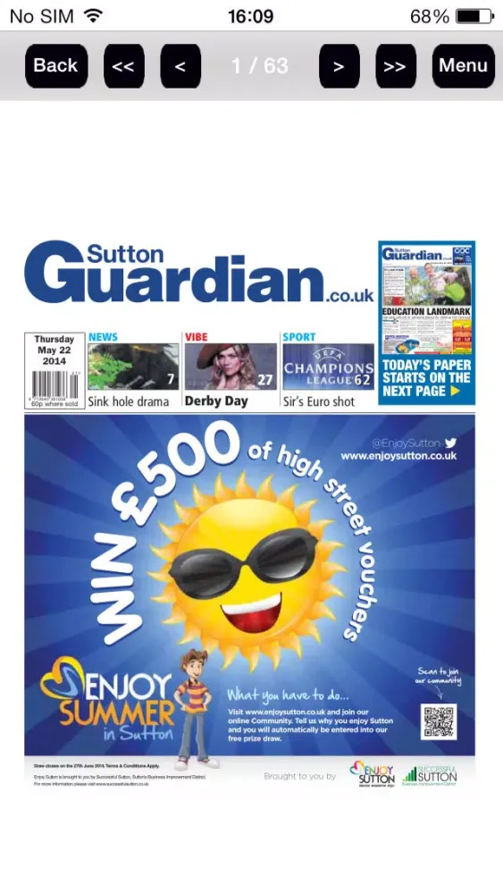 Sutton Guardian سکرین شاٹس