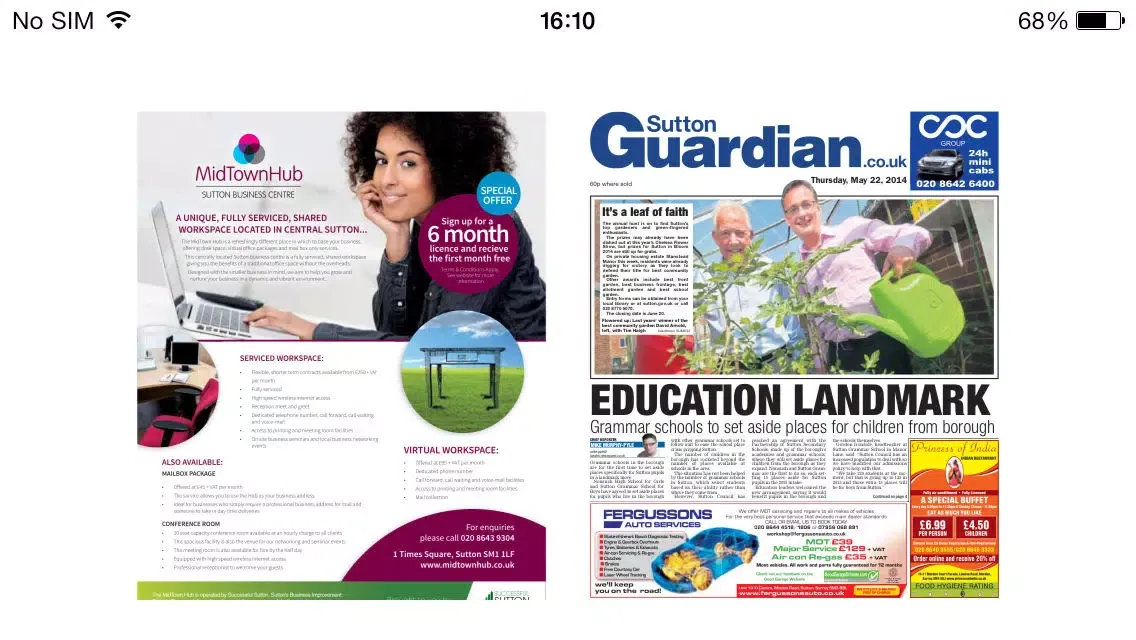 Sutton Guardian سکرین شاٹس