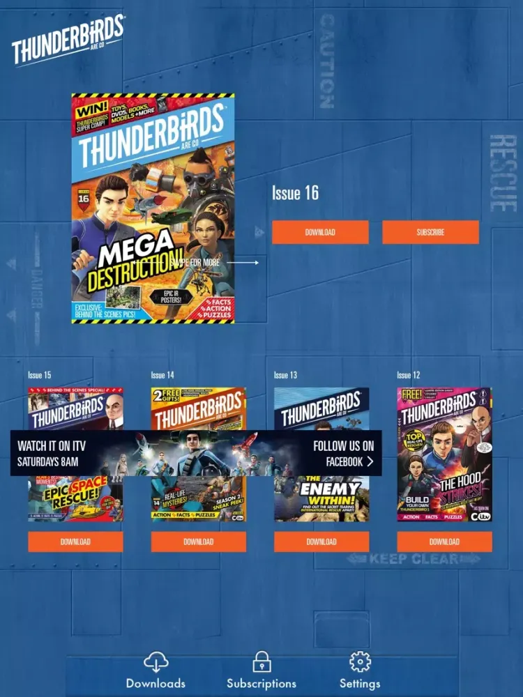 Thunderbirds Are Go Magazine iPad  Ekran Görüntüleri