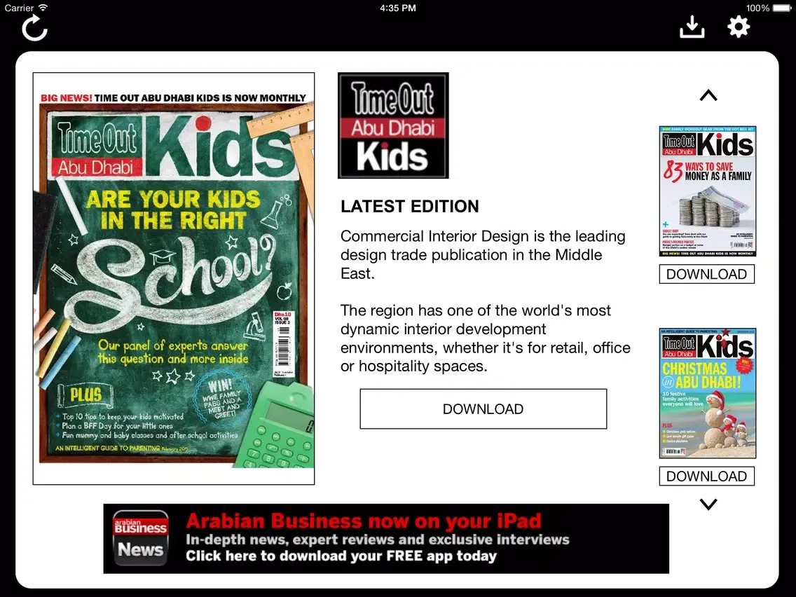 Time Out Abu Dhabi Kids iPad  Screenshots