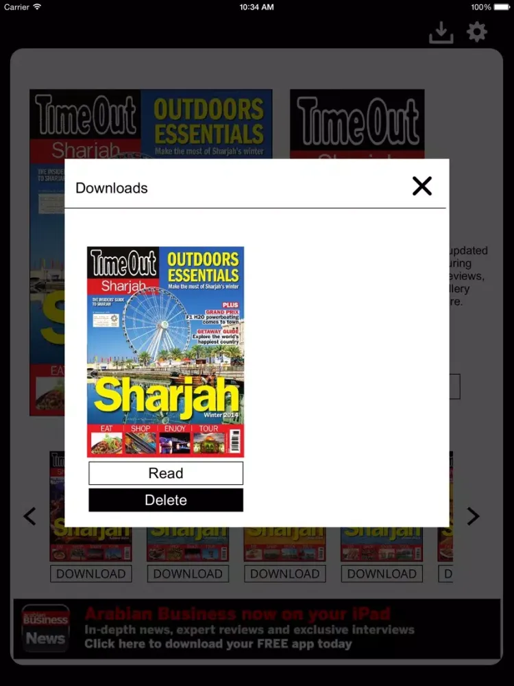Скриншоты Time Out Sharjah Magazine iPad 