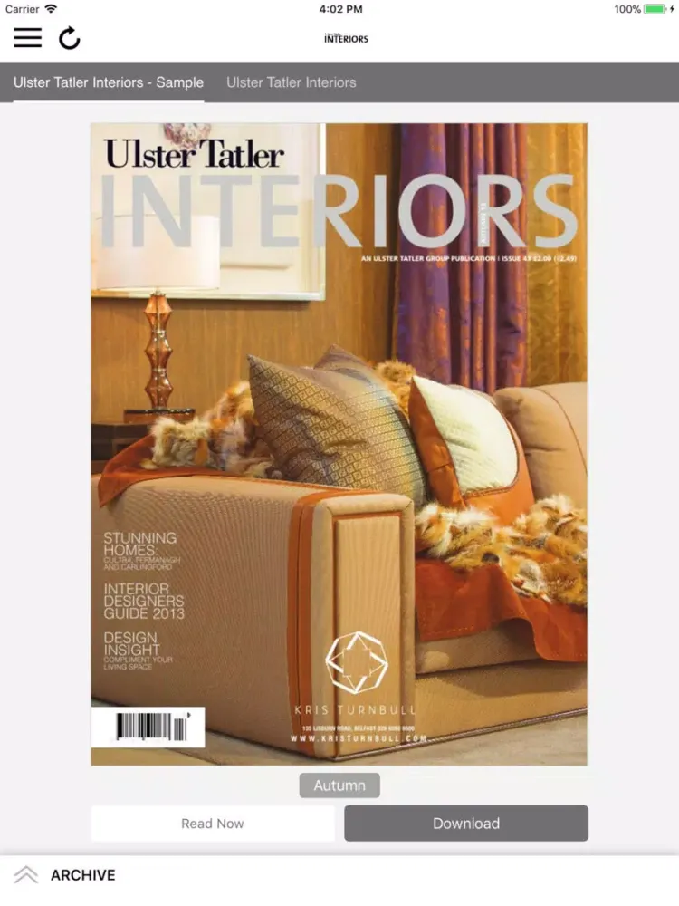 صور Ulster Tatler Interiors iPad 
