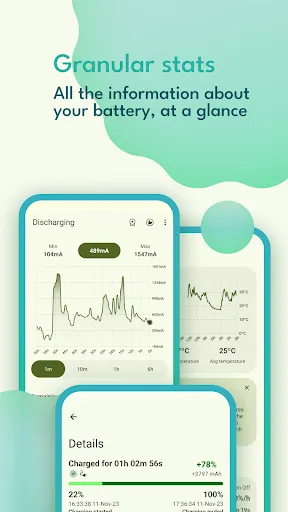 Tangkapan skrin Battery Guru: Battery Health
