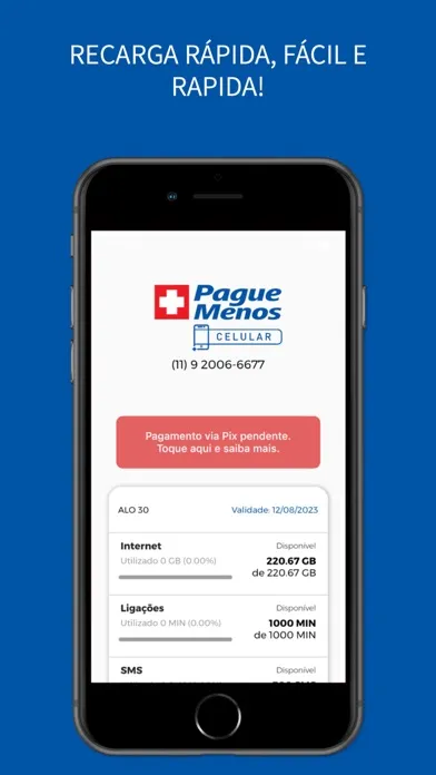 Ảnh chụp màn hình của Pague Menos Celular
